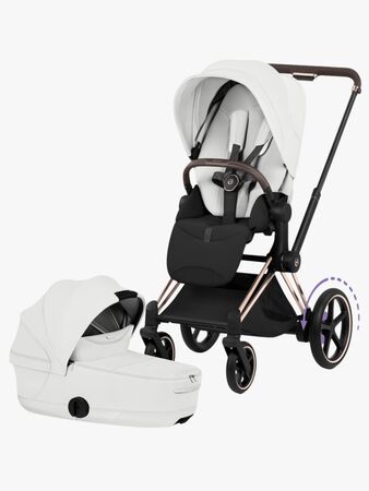 Cybex ePriam Style Duovagn, Rosegold/Off White