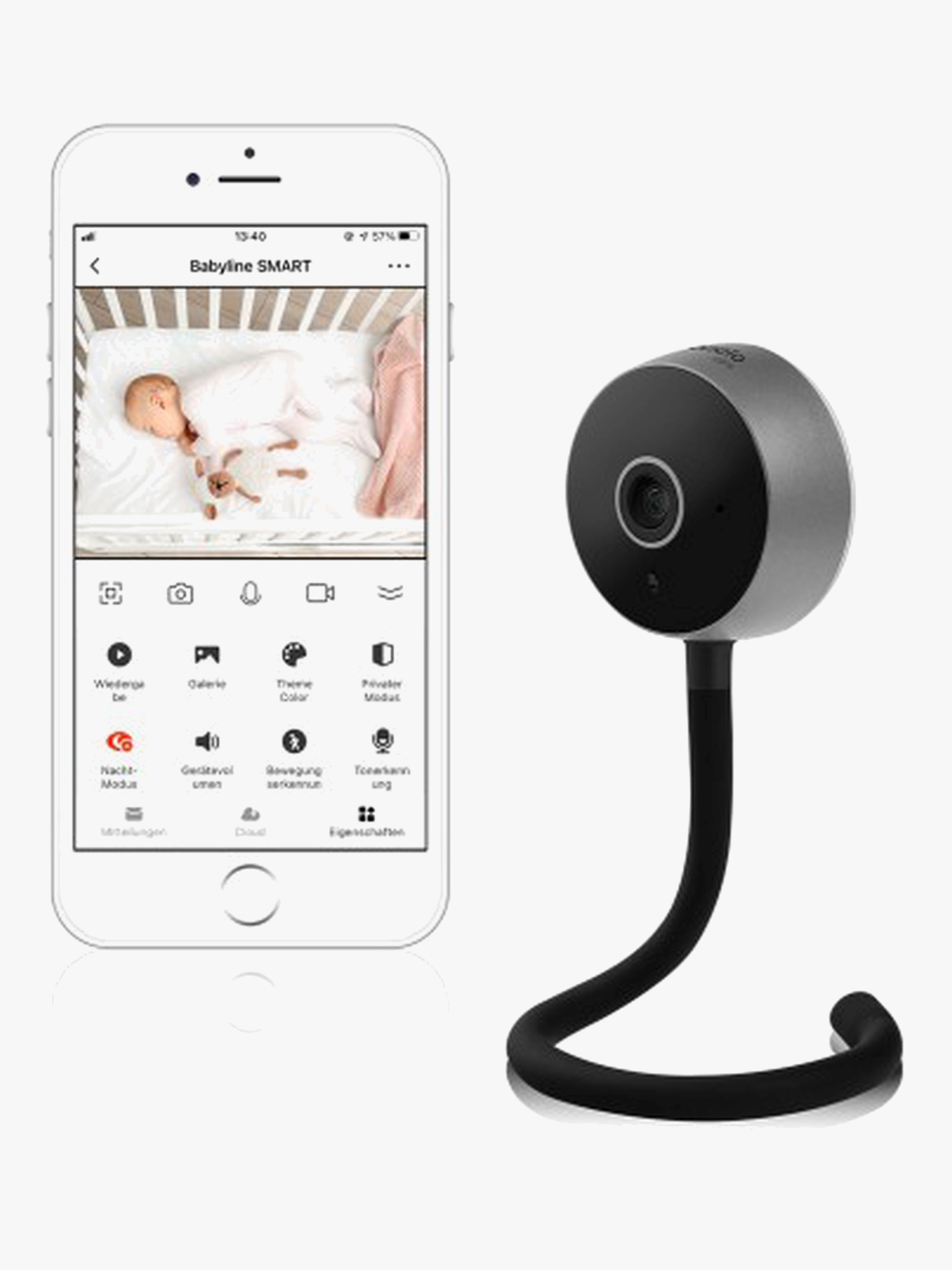 Lionelo Babyline Smart Babyvakt, Black