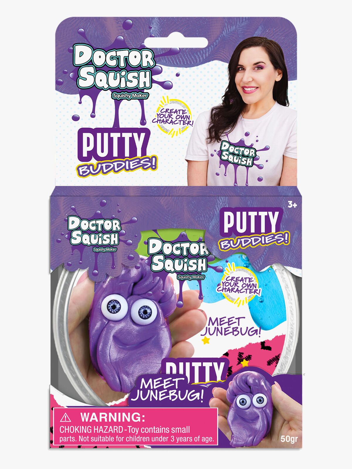 Doctor Squish Putty Buddies Slime Junebug 50g