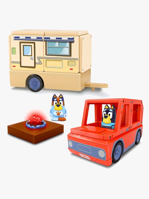 Tile Town Bluey Magnetisk Byggsats Husvagnsset