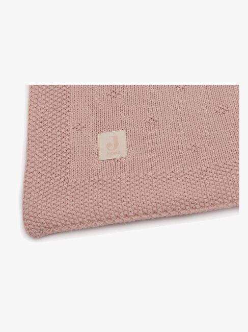 Jollein Stickad Filt Cozy, Wild Rose