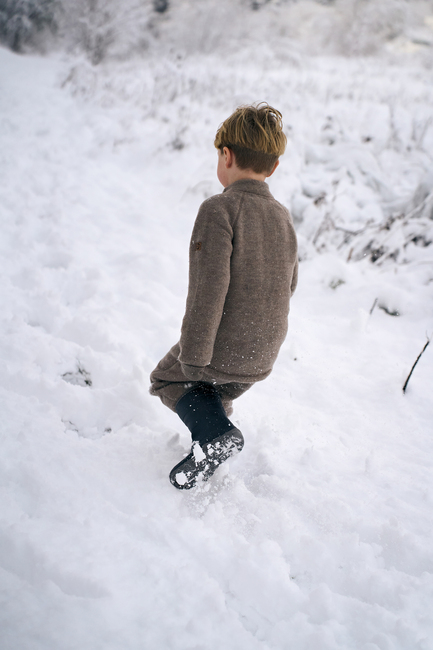 Mikk-Line Ullfleecejacka Baby, Melange Denver