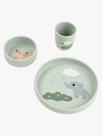 Done By Deer Elphee Silikon Matset Stick & Stay, Green