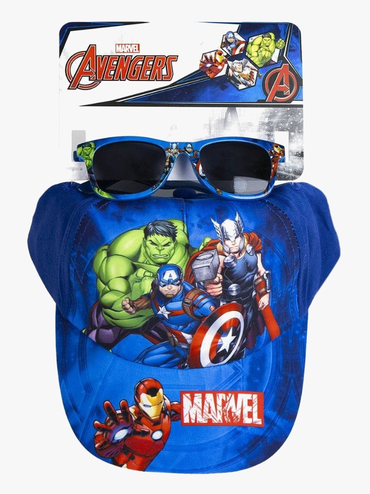 Marvel Avengers Keps & Solglasögon, Blå