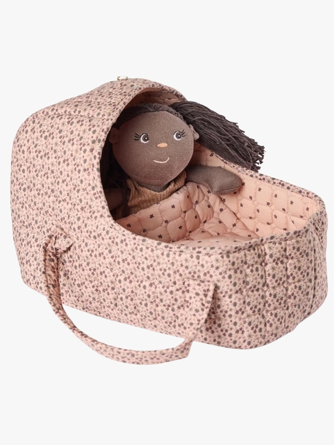 Smallstuff Dockkorg med Kudde och Täcke Blommor