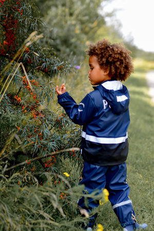 Mikk-Line Polis Regnställ med Hängslen, Blue Nights