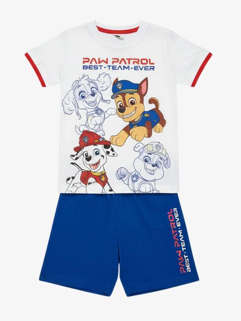 Paw Patrol T-shirt & Shorts Set, Vit