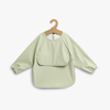 Beemoo CARE Bib  Långärmad Haklapp, Soft Green