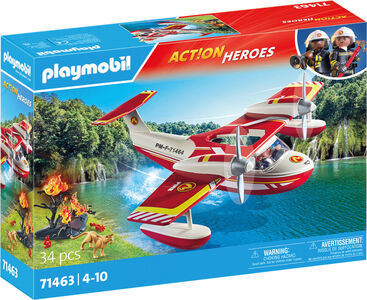Playmobil 71463 Action Heroes Byggsats Brandflygplan med Släckningsfunktion