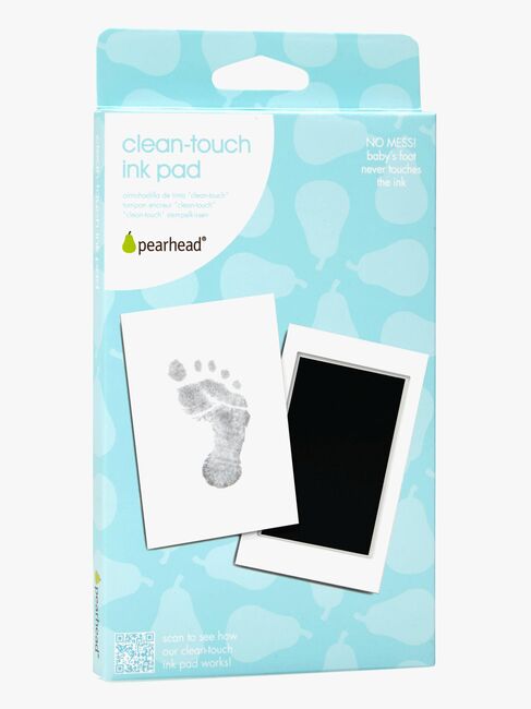 Pearhead Clean-Touch Fot- och Handavtryck, Svart