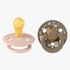 BIBS x Liberty Colour Napp 2-Pack Latex Stl 1 Rund, Capel/Blush Mix