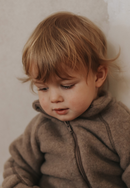 Mikk-Line Ullfleecejacka Baby, Melange Denver