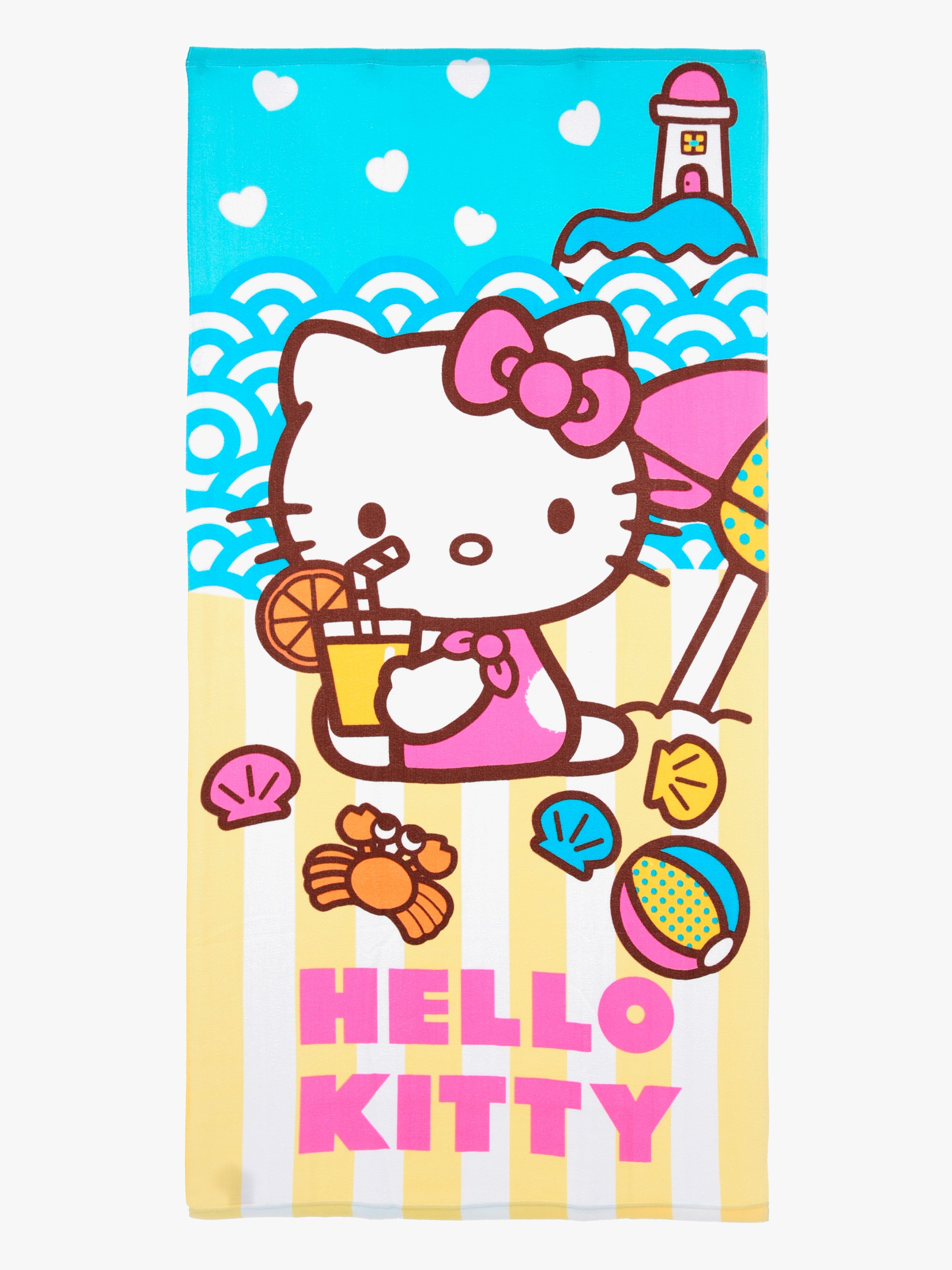Hello Kitty Strandhandduk, Flerfärgad