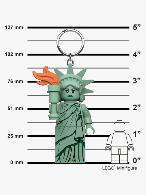 LEGO® Ikonisk Frihetsgudinnan Nyckelring med LED-lampa