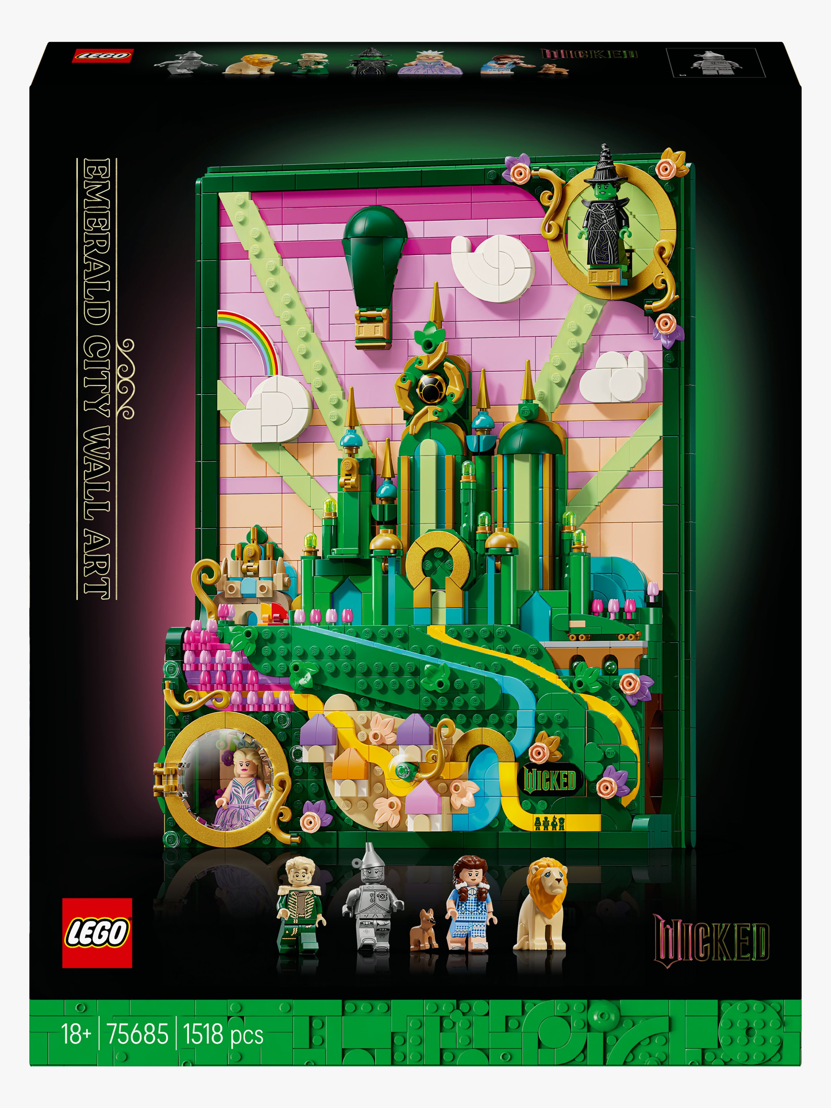 LEGO Wicked 75685 Emerald City – väggkonst