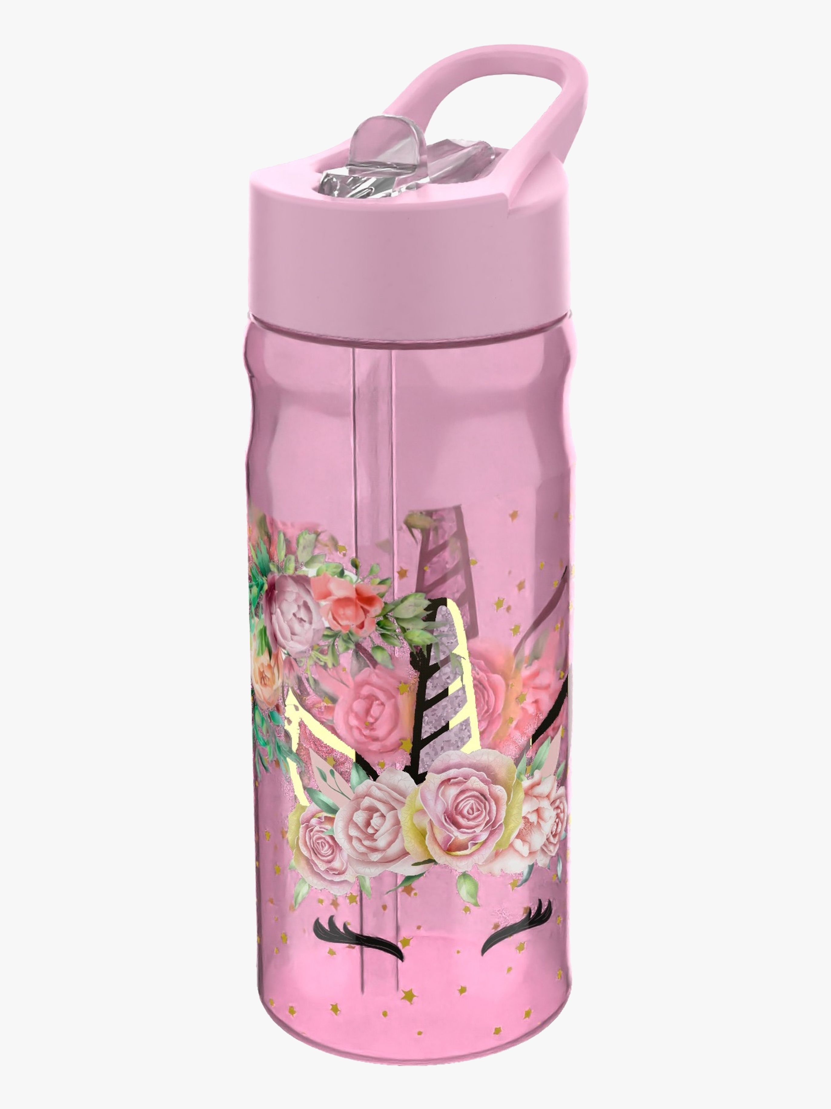 Valiant Unicorn Blommig Vattenflaska 500 ml