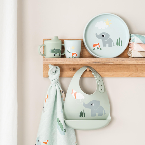 Done By Deer Playground Silikon Mugg, Blue