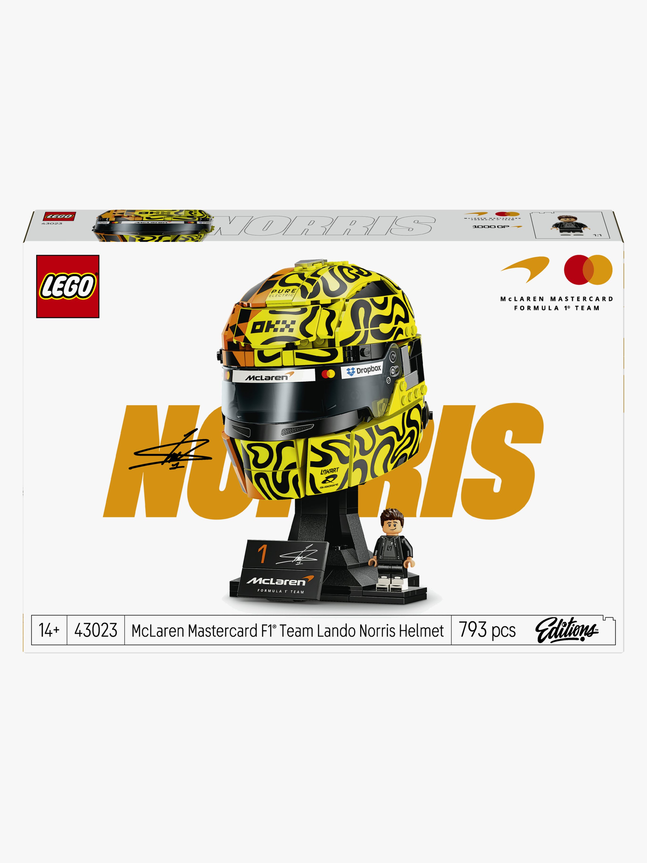LEGO Editions Formula 1 43023 McLaren Mastercard F1 Team Lando Norris hjälm