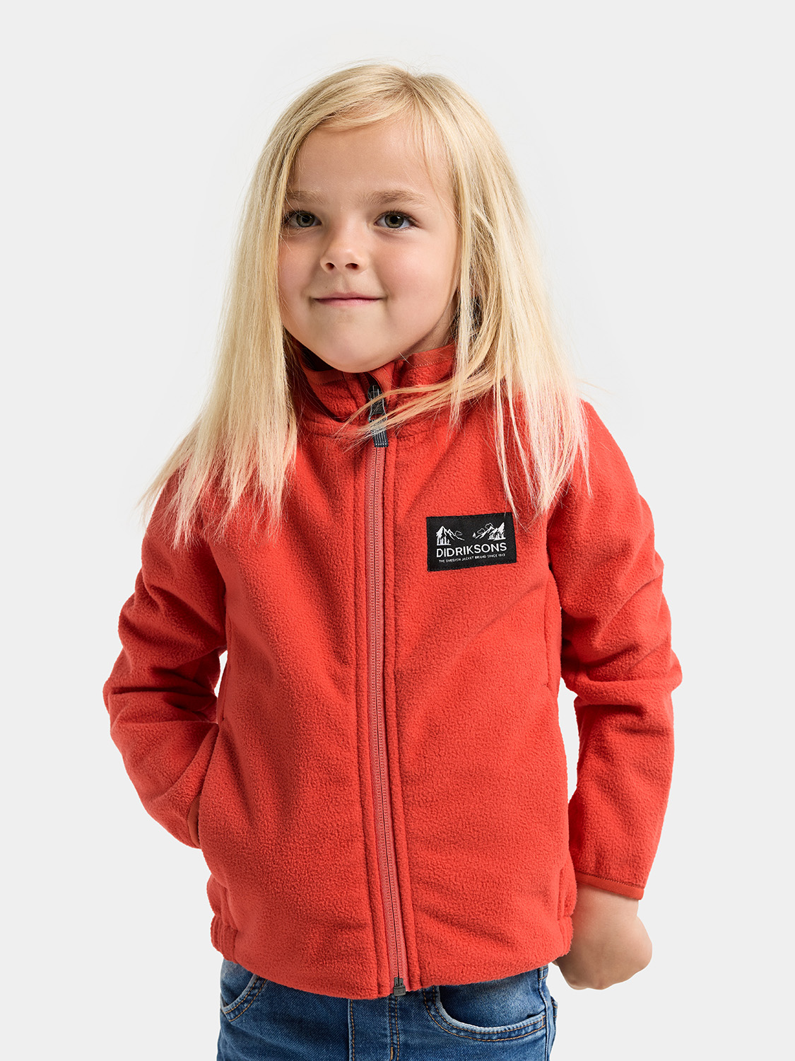 Didriksons Muskot  Vindtät Vindfleecejacka, Paprika