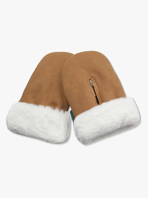 KONG.WALTHER Østerbro Faux Suede Barnvagnsvantar, Brown