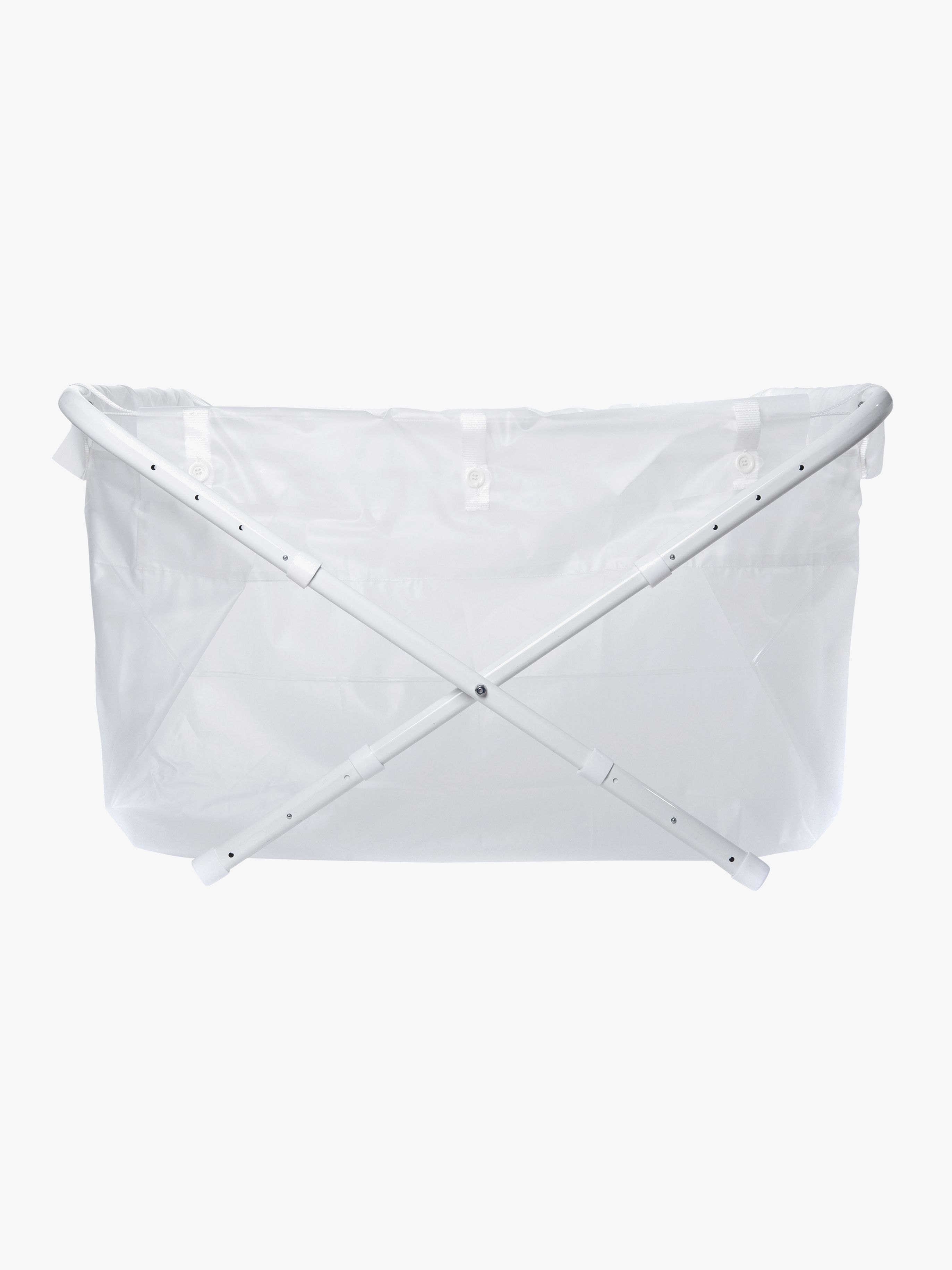 BiBaBad Flexi Hopfällbart Badkar 80-100 cm, Transparent