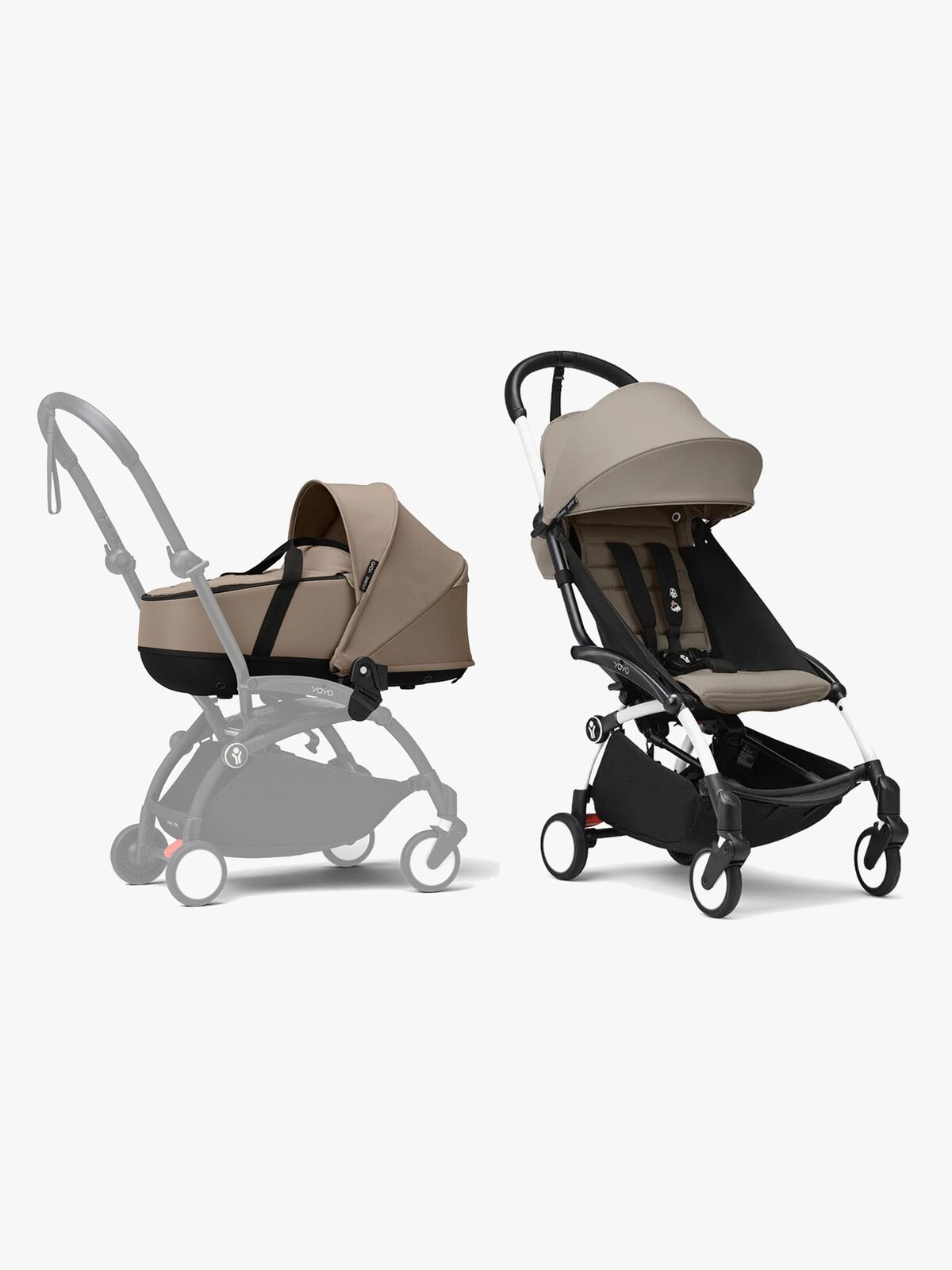 Stokke YOYO 3 Duovagn, Taupe/White