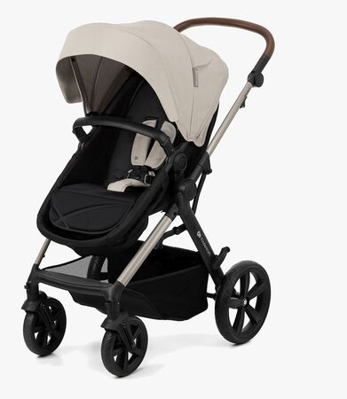 Passeggino Kinderkraft MOOV XL 3 In 1 – Fino A 27 Kg, Con Seggiolino Auto MINK PRO I-Size (40-75 Cm), Navicella Trasformabile, Ruote Gonfiabili E Ammortizzate, Grigio Chiaro