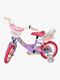 Volare Unicorn Cykel 12 Tum, Lila