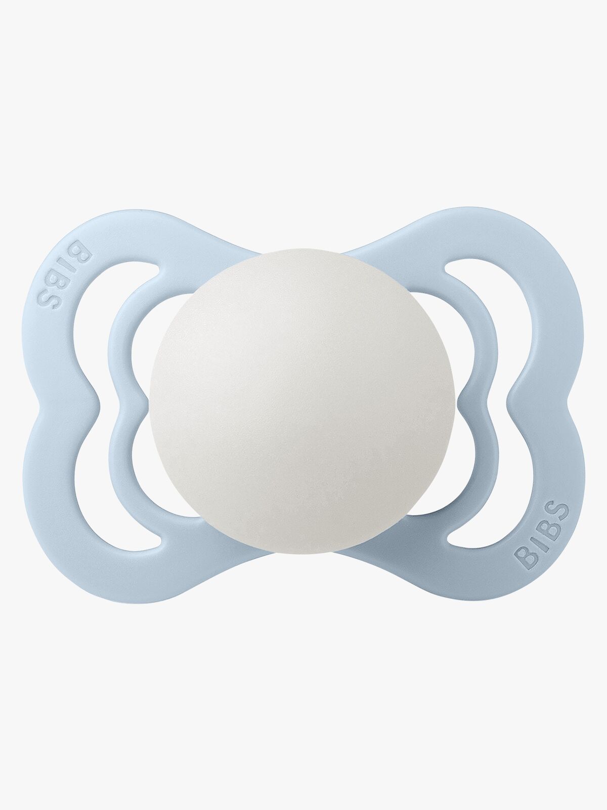 BIBS Supreme Napp Silikon Stl 1, Baby Blue Glow