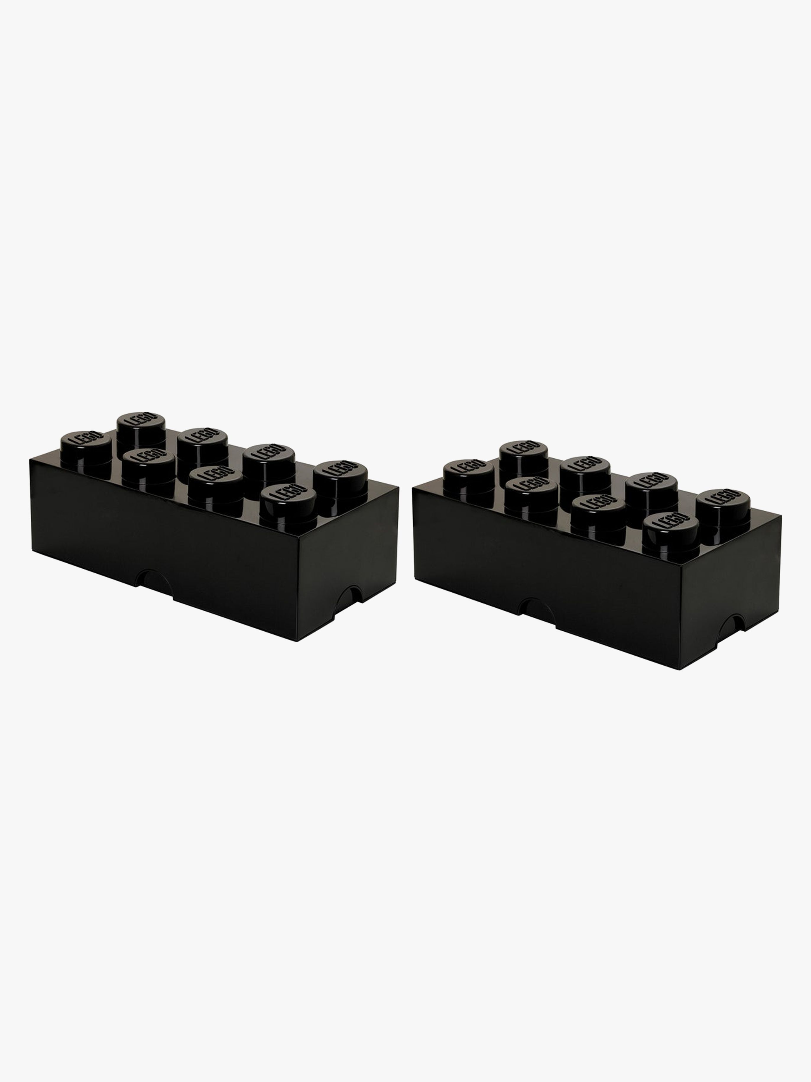 LEGO förvaring Paket Stor 2p, Svart, Förvaring Barnrum