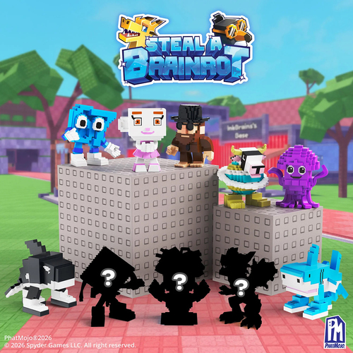Roblox Steal A Brainrot W1 Samlarfigur Mini 6 cm Blandad