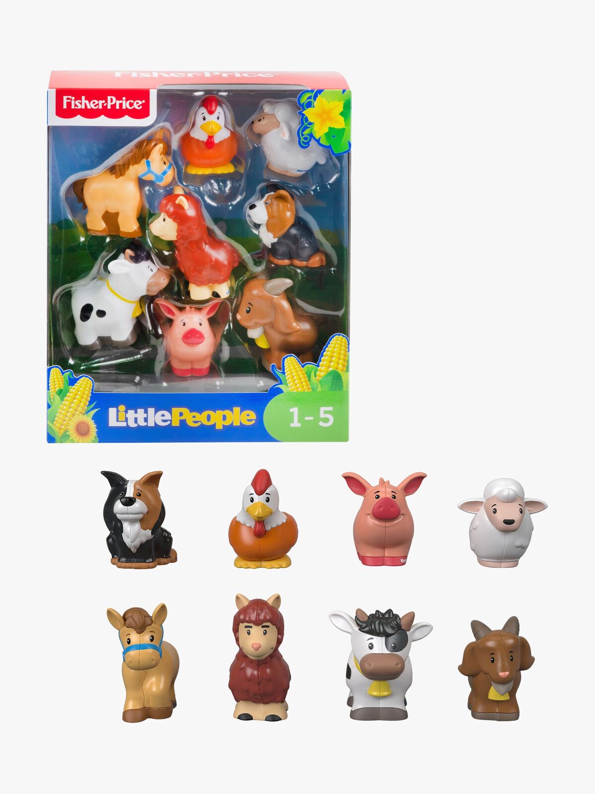 Fisher-Price Figurset Little People Bondgårdsdjur 8 st