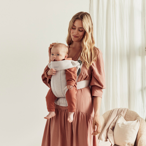 BabyBjörn Mini Bärsele 3D Jersey, Ljusbeige