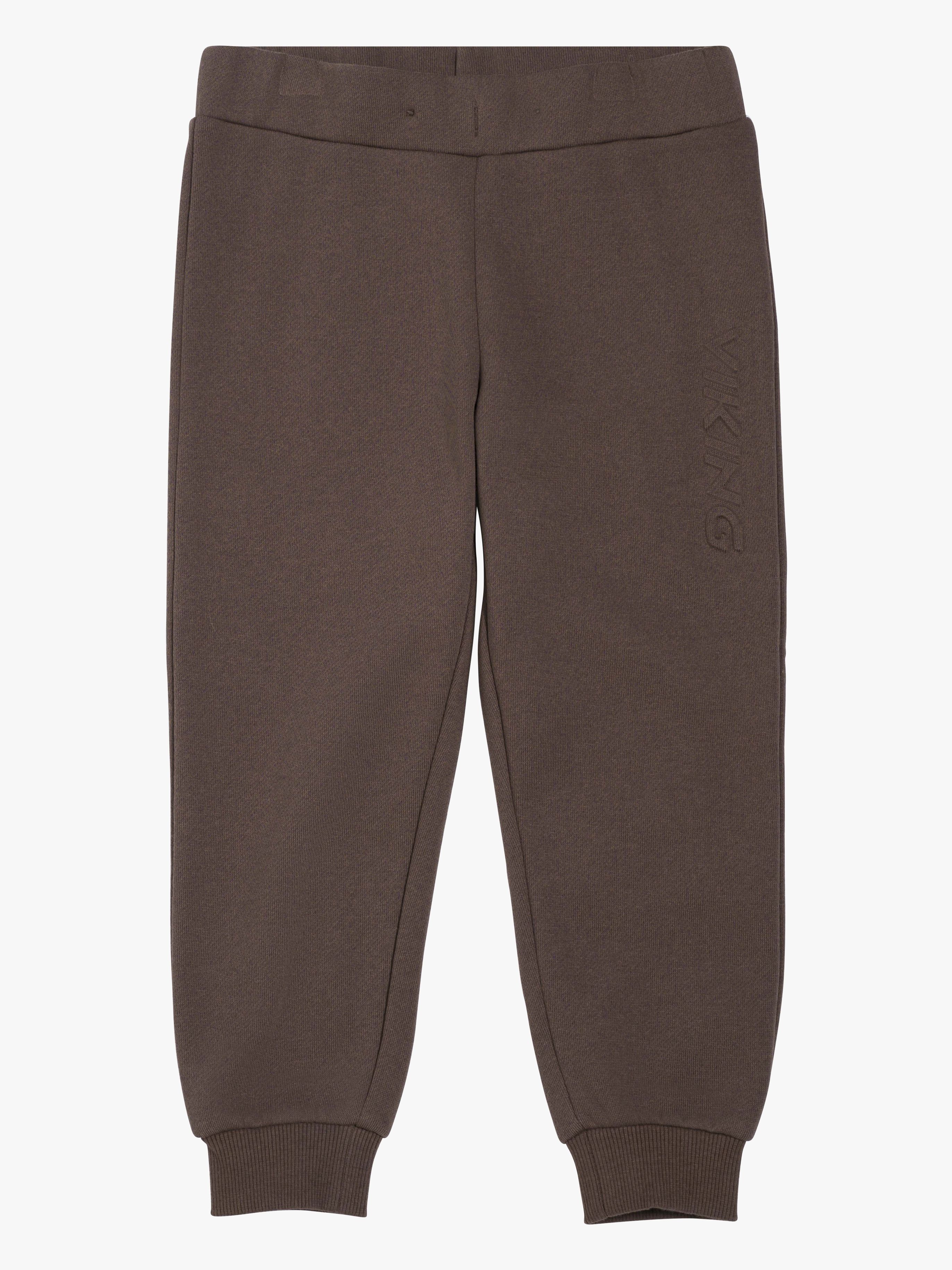 Viking x Kenza Sweatpants, Dark Brown, 140