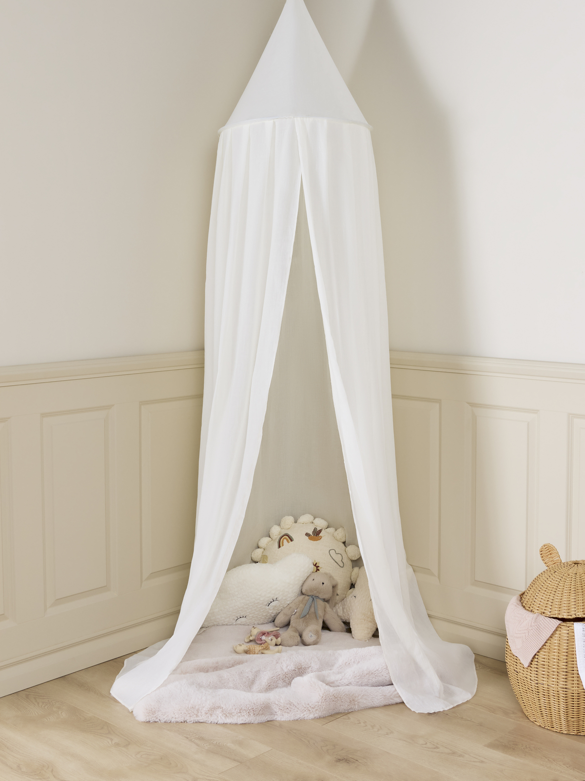 Alice & Fox Veil Sänghimmel, Linen White