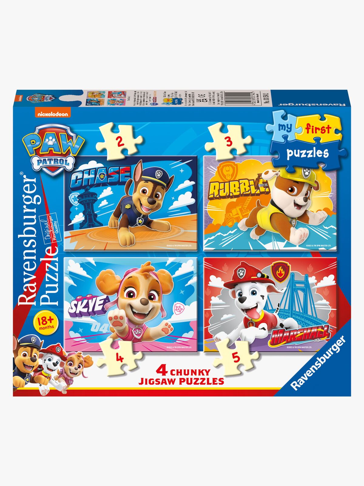 Ravensburger My First Puzzles Paw Patrol Pussel 4-i-1