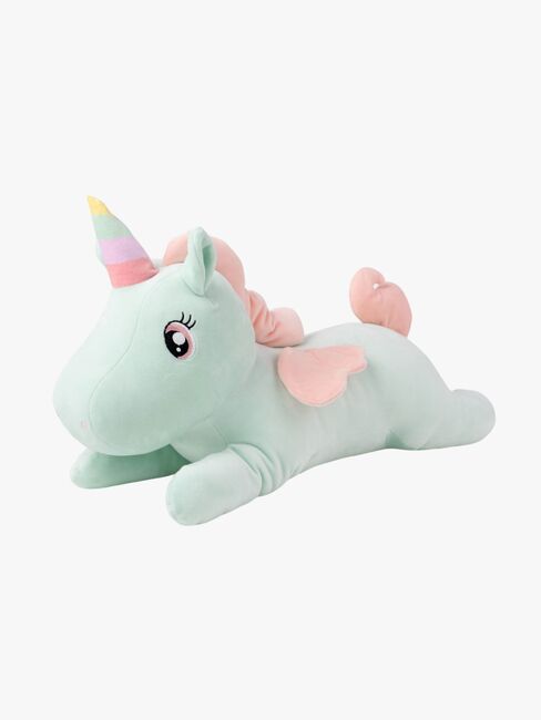 Teddykompaniet Gosedjur Liggande Enhörning 52 cm, Grön