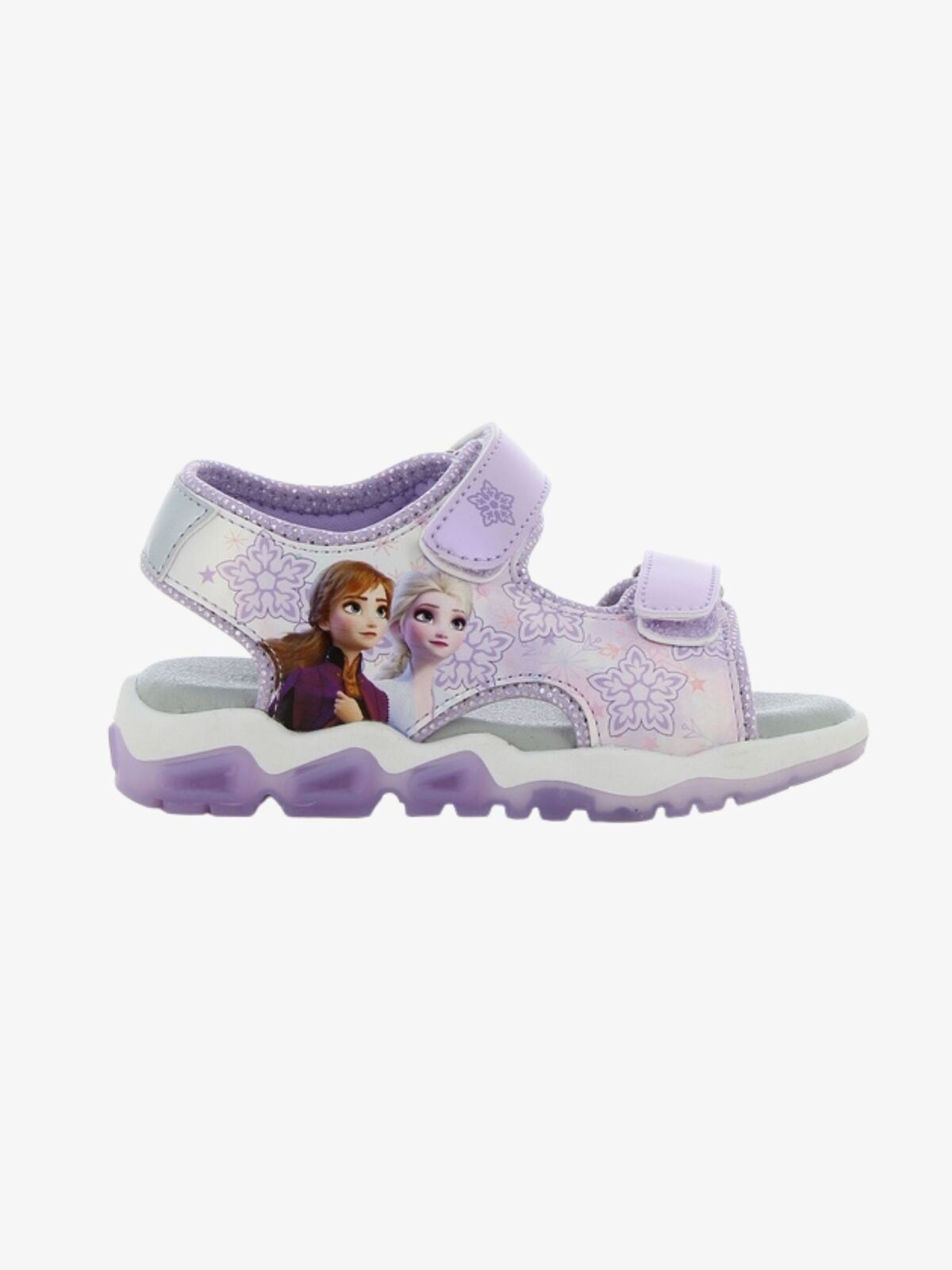 Disney Frozen Blinkande Sandaler, Lilac/Silver