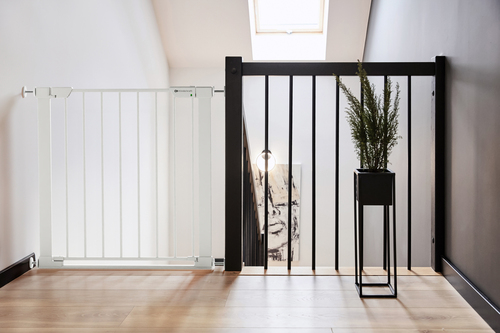 Kinderkraft SAFESNAP Spänngrind, Vit