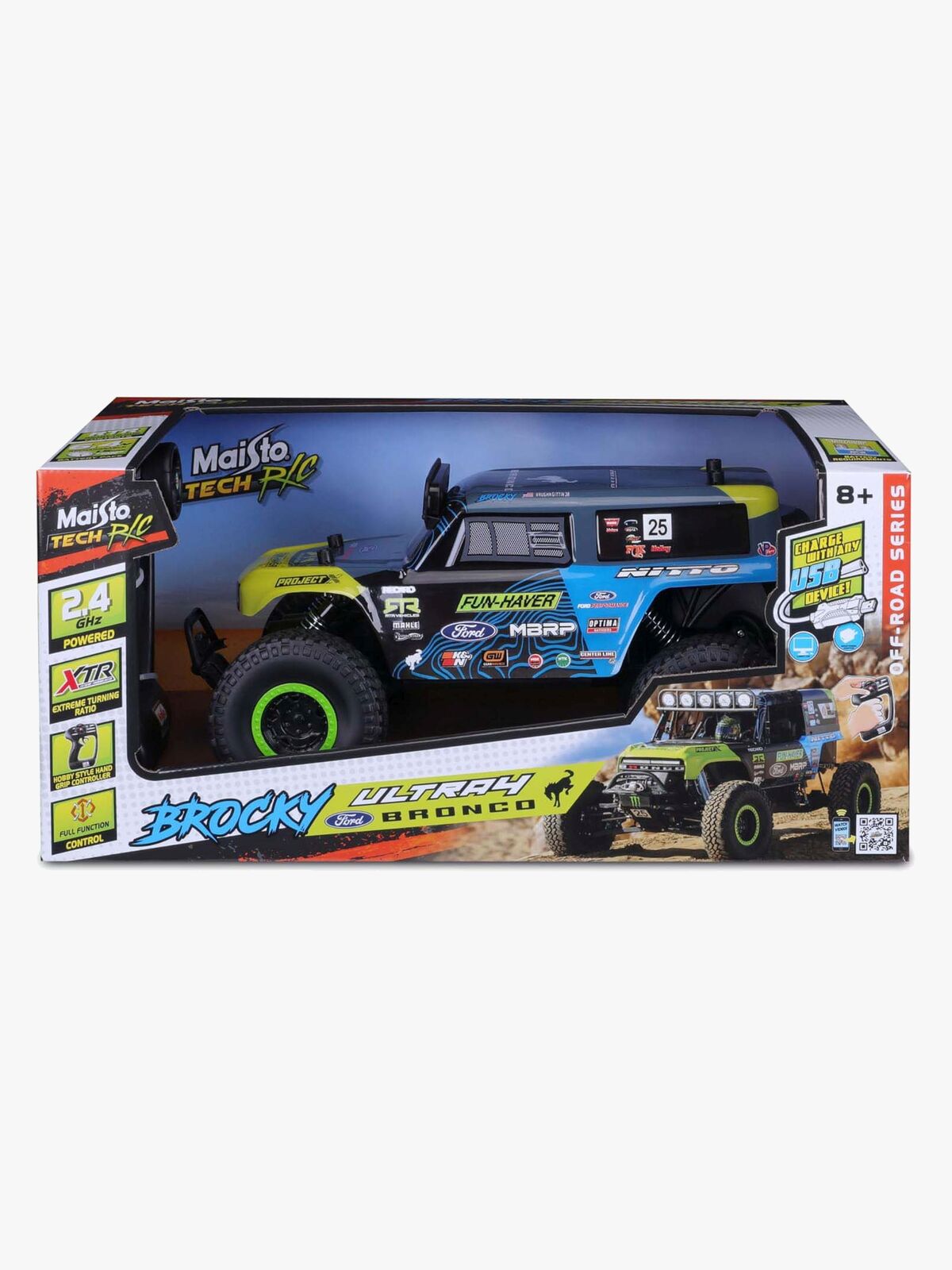 Maisto Tech Brocky Ultra 4 Ford Bronco Radiostyrd Bil