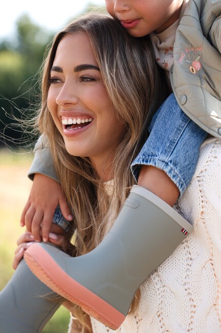 Viking x Kenza Gummistövlar, Light Green/Apricot