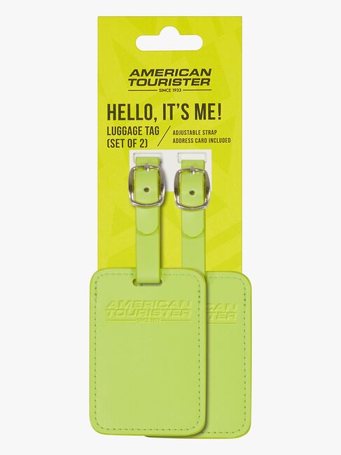American Tourister Bagagetag 2-Pack, Light Lime