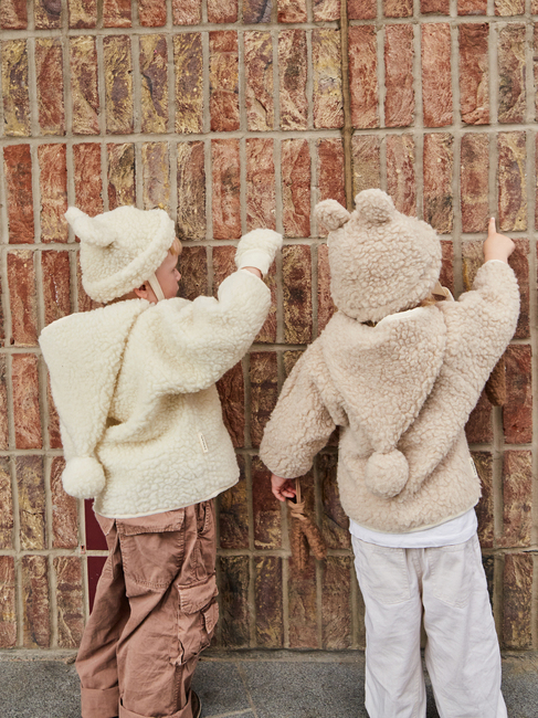 BINIBAMBA Merino Snuggle Jacket, Milk