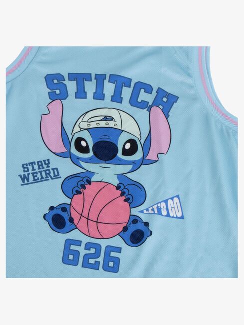 Disney Stitch Linne & Shorts Sport Set, Blå