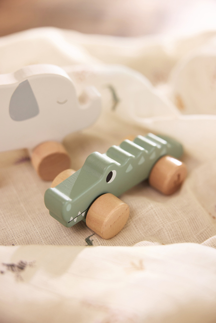 Jollein Krokodil På Hjul Jungle Jambo Träleksak