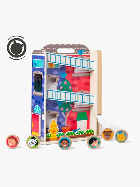 Melissa & Doug GO TOTs Radhus med 6 Diskar