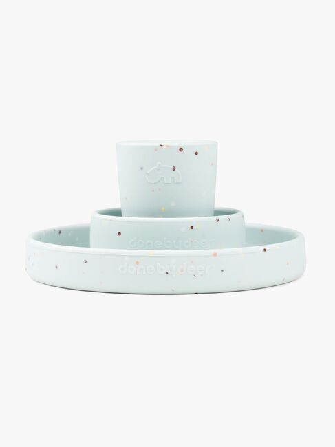 Done By Deer Confetti Barnserviser, Blå