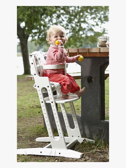 BabyDan Danstolen Matstol inkl Bygel & Rem, Vit