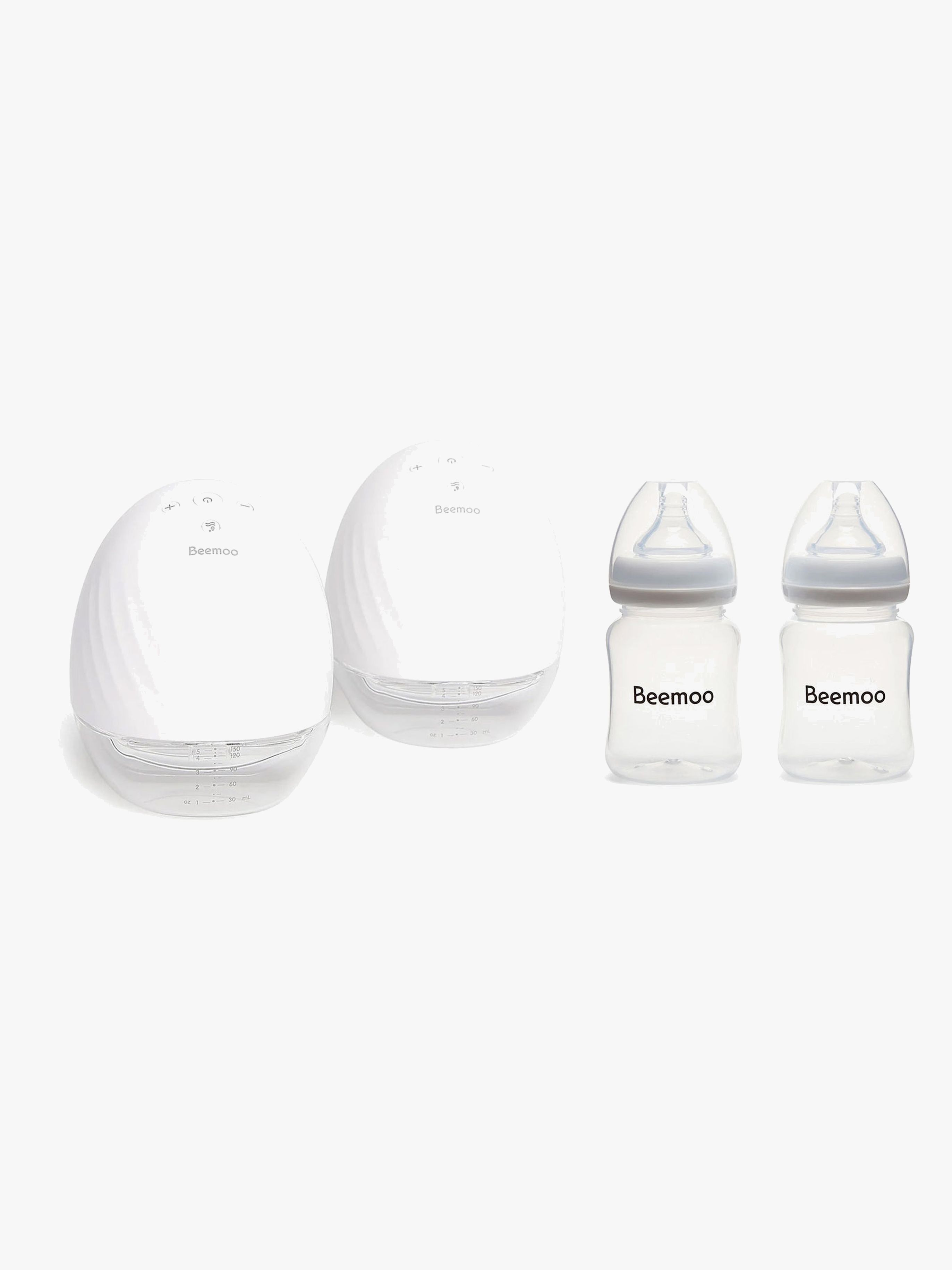 Beemoo CARE Wearable Elektrisk Bröstpump Dubbel inkl. Bröstmjölksflaska 180 ml 2-pack