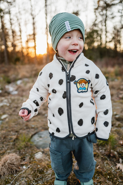 Geggamoja Fleecejacka Pippi Långstrump, Dots